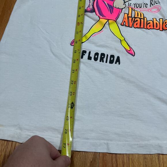 If You’re Rich I’m Available Funny VTG Single Stitch Duck T-Shirt Screen Stars - Picture 6 of 9